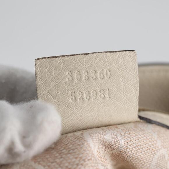 GUCCI Bamboo Hand Bag Leather White Gold - Picture 11 of 16